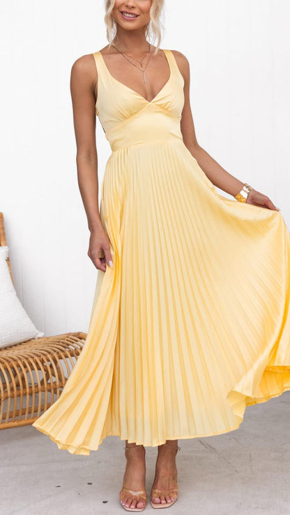 Callyn | Women Pleated Party Dress with Elegant Style
