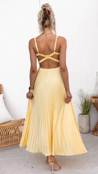 Callyn | Women Pleated Party Dress with Elegant Style