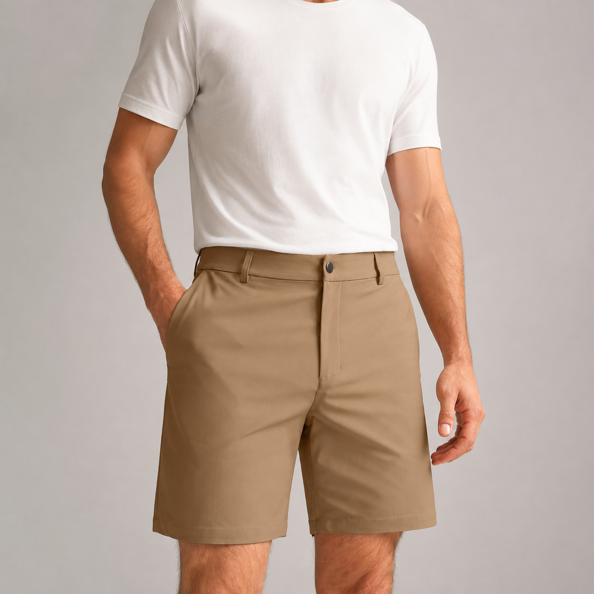 Men's Chino Shorts - Stretch Tailored Casual Summer Shorts