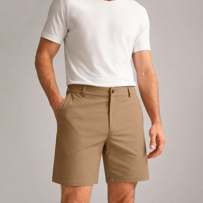 Men's Chino Shorts - Stretch Tailored Casual Summer Shorts