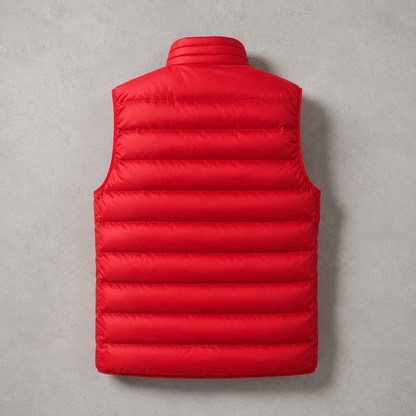 Men's Puffer Vest - Quilted Stand Collar Insulated Vest