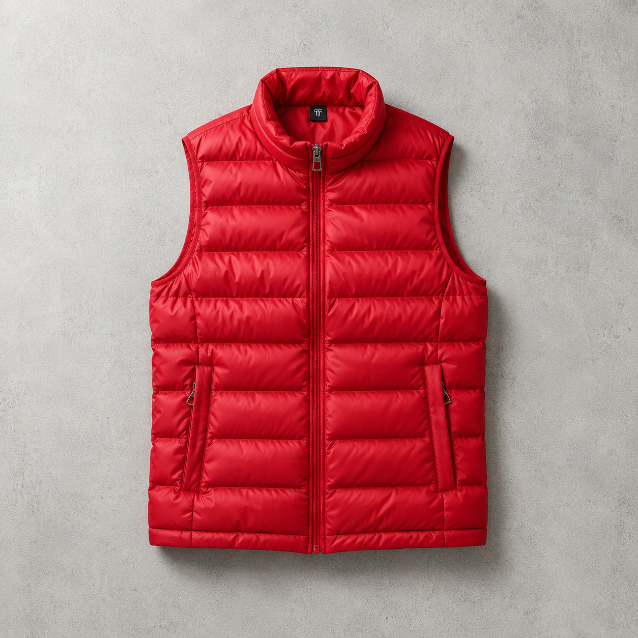 Men's Puffer Vest - Quilted Stand Collar Insulated Vest