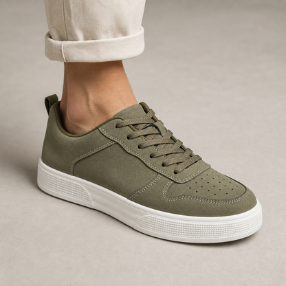 Men's Low Top Sneakers - Casual Lace Up Shoes