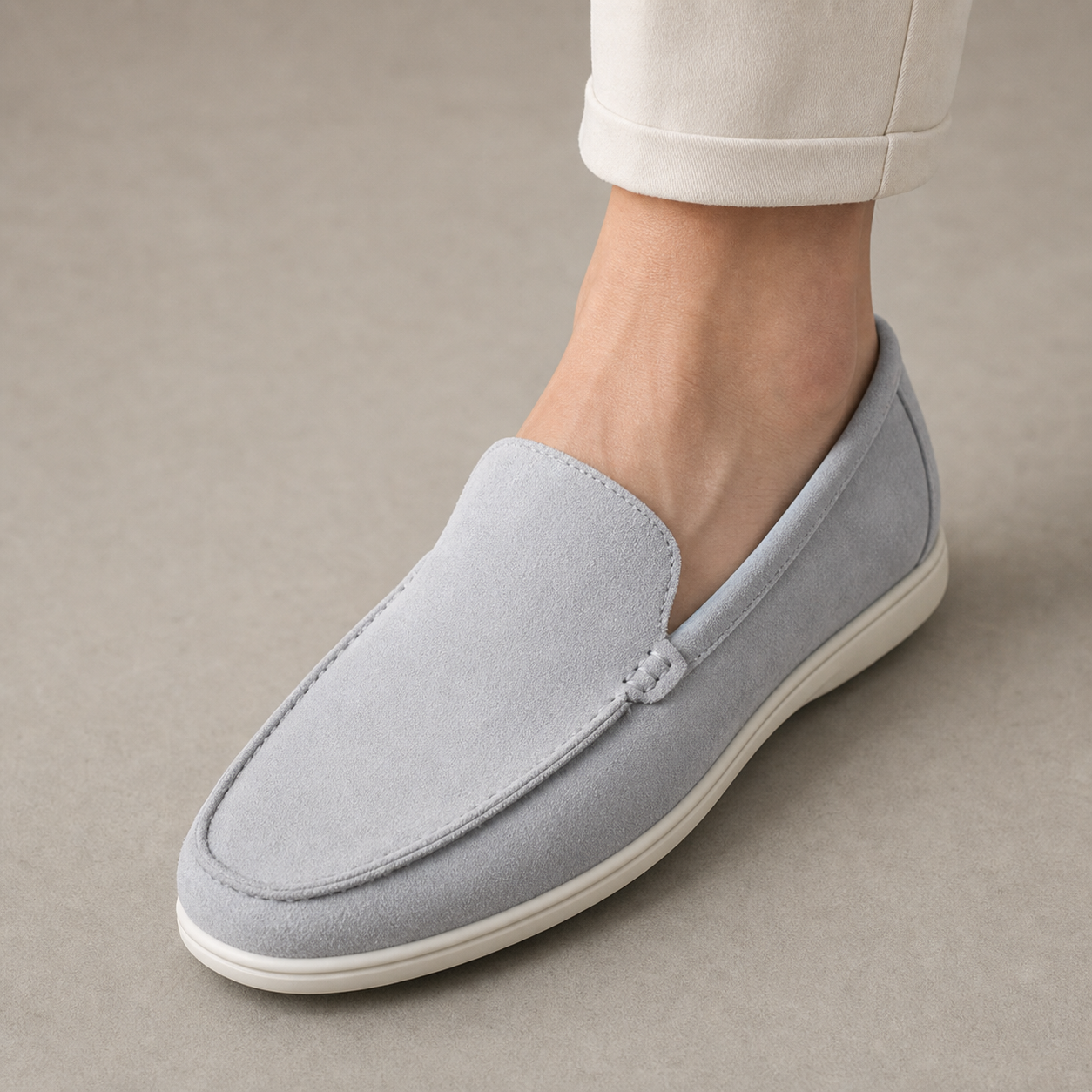 Men's Suede Loafers - Slip On Casual Summer Shoes