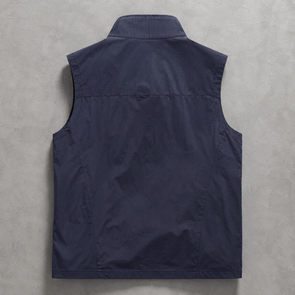 Men's Utility Vest - Zip Pocket Outdoor Casual Vest