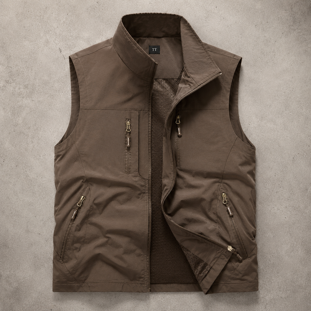 Men's Utility Vest - Zip Pocket Outdoor Casual Vest
