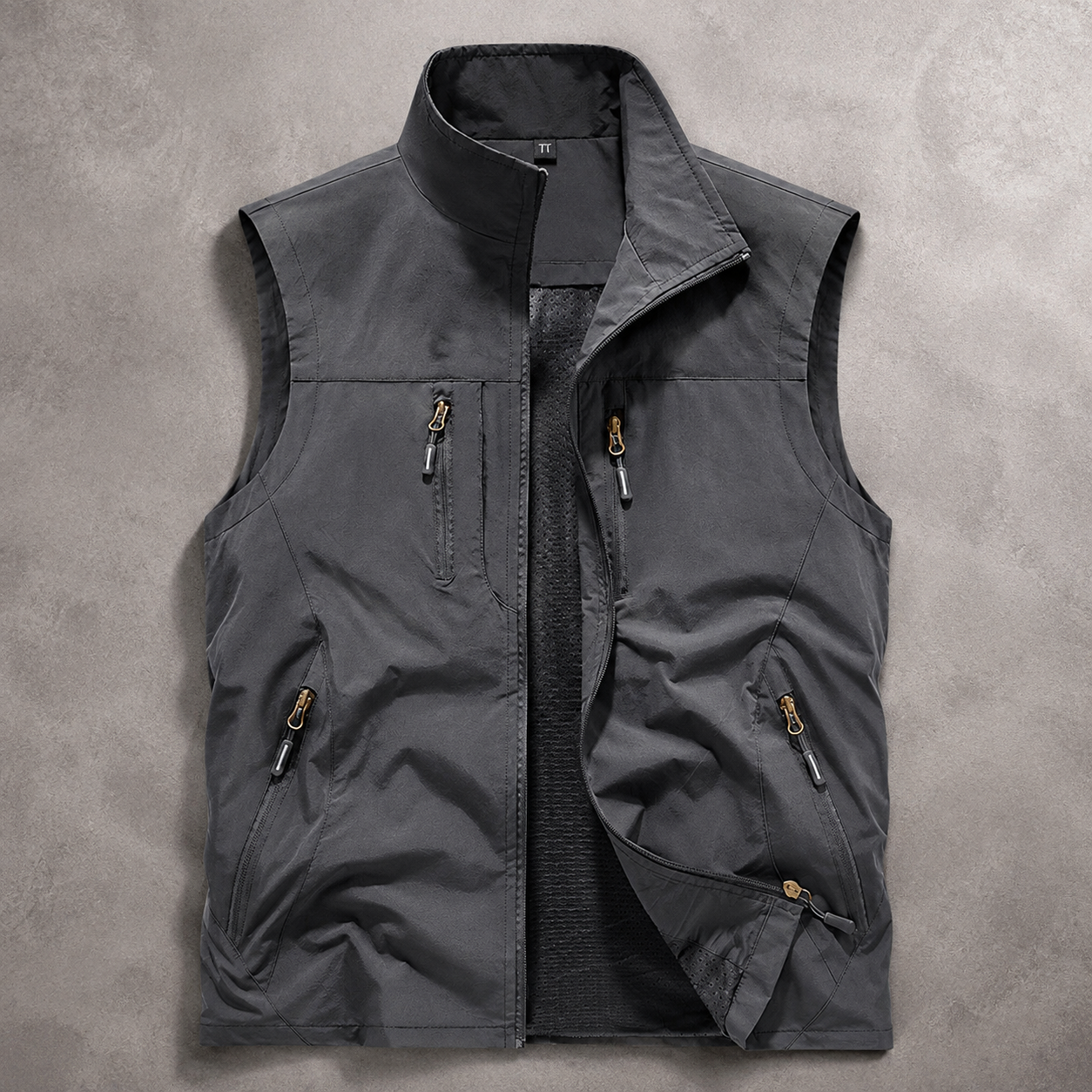 Men's Utility Vest - Zip Pocket Outdoor Casual Vest