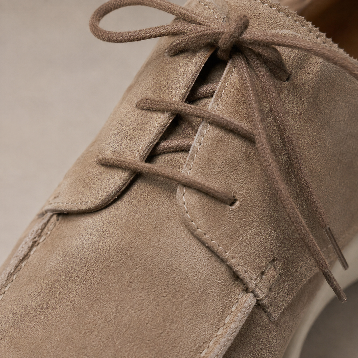Men's Suede Derby Shoes - Lace Up Casual Dress Shoes