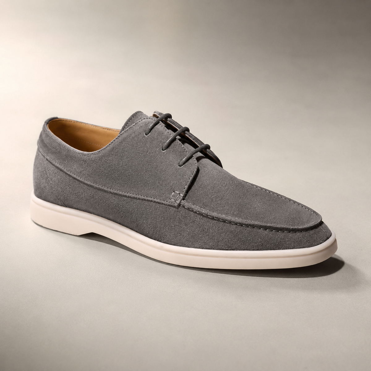 Men's Suede Derby Shoes - Lace Up Casual Dress Shoes