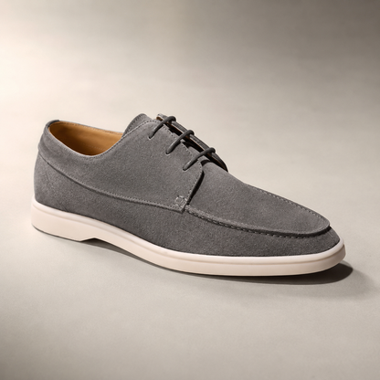 Men's Suede Derby Shoes - Lace Up Casual Dress Shoes