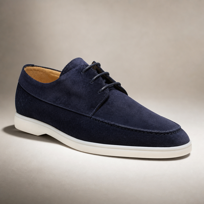 Men's Suede Derby Shoes - Lace Up Casual Dress Shoes