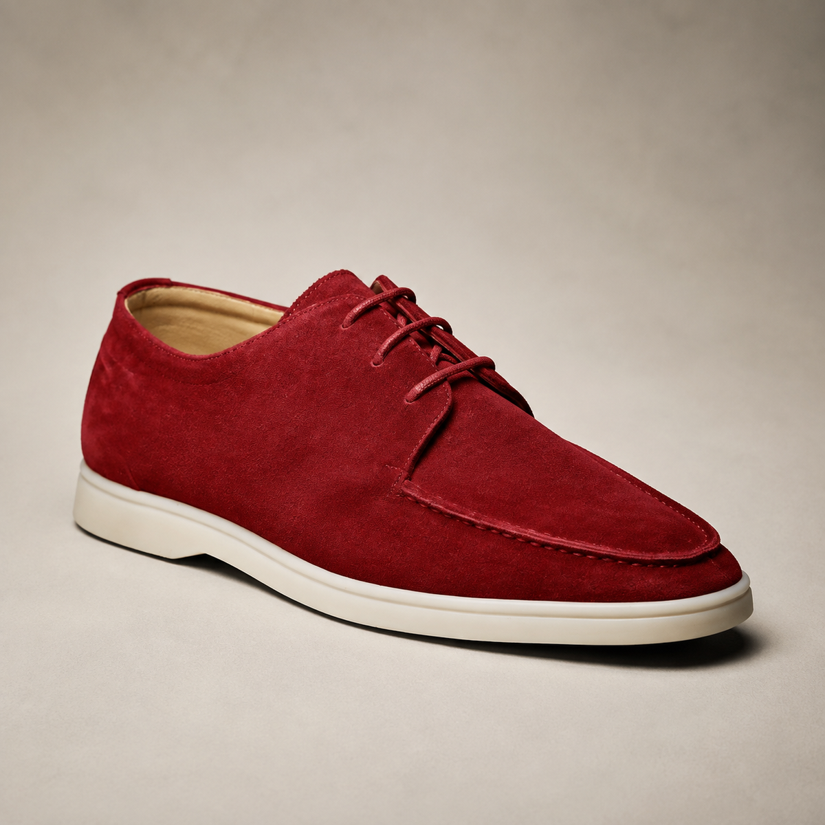 Men's Suede Derby Shoes - Lace Up Casual Dress Shoes
