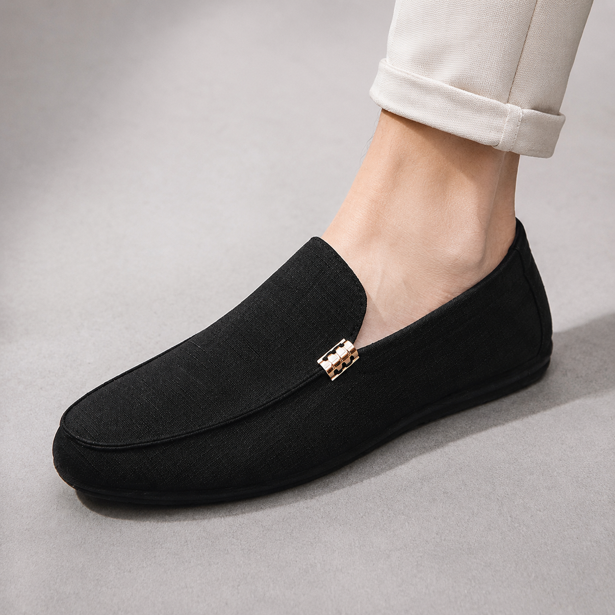 Men's Loafers - Woven Slip On Casual Shoes