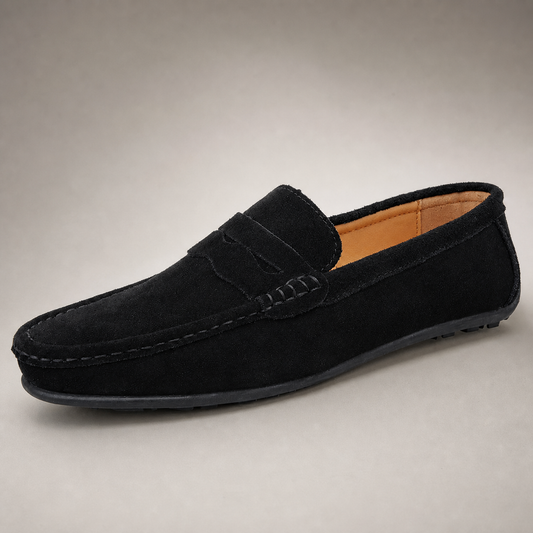 Men's Suede Loafers - Penny Driving Slip On Shoes