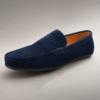 Men's Suede Loafers - Penny Driving Slip On Shoes