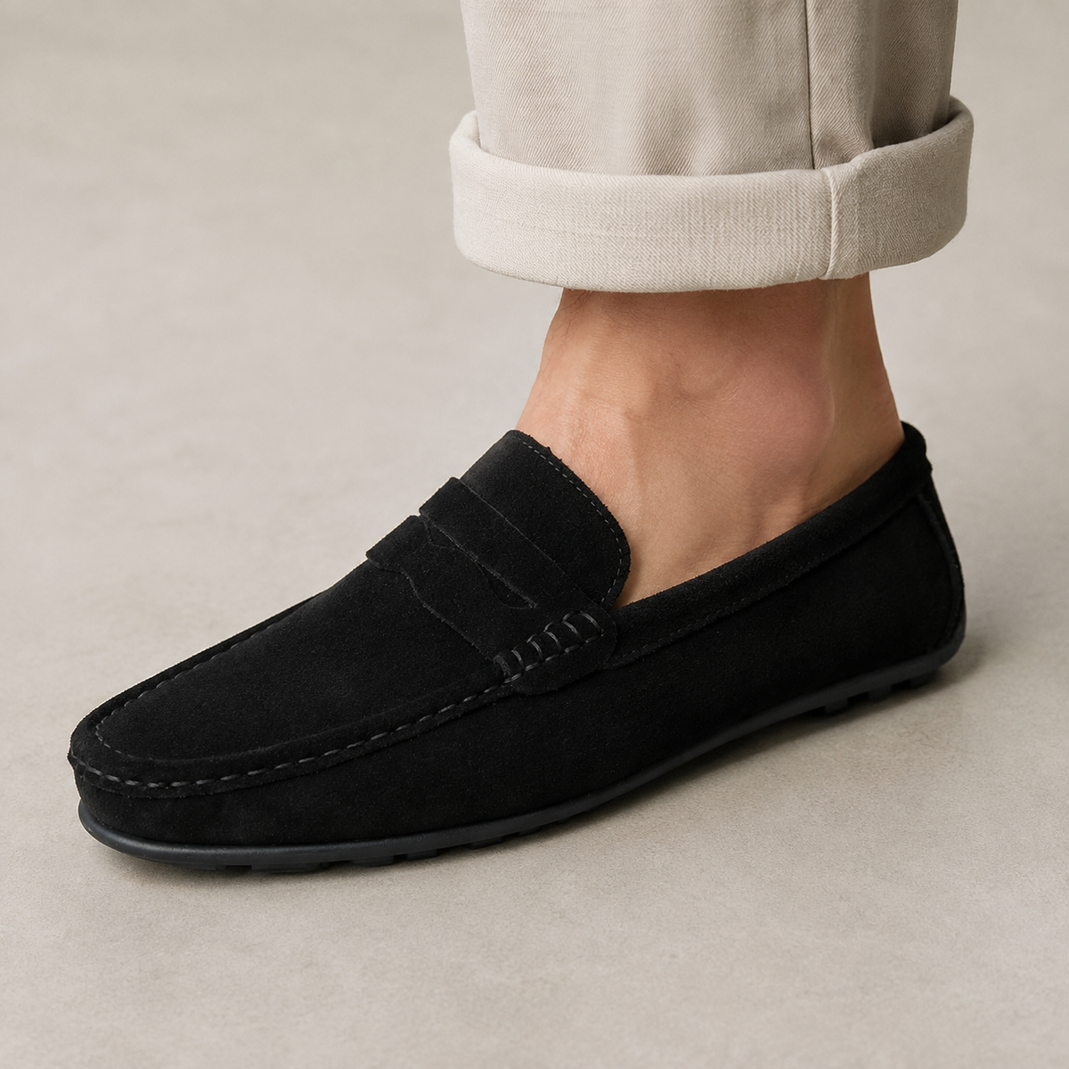 Men's Suede Loafers - Penny Driving Slip On Shoes