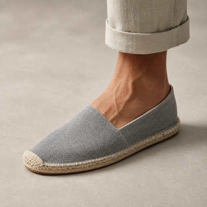 Men's Espadrilles - Suede Slip On Summer Shoes