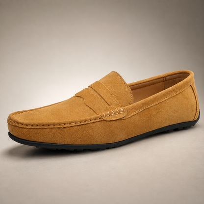 Men's Driving Loafers - Suede Slip On Casual Shoes