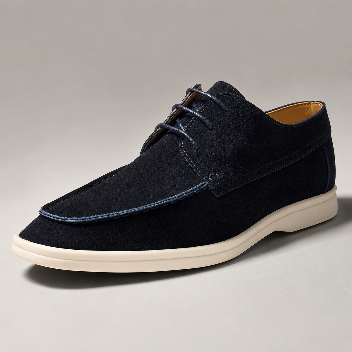 Men's Boat Shoes - Suede Lace Up Casual Shoes