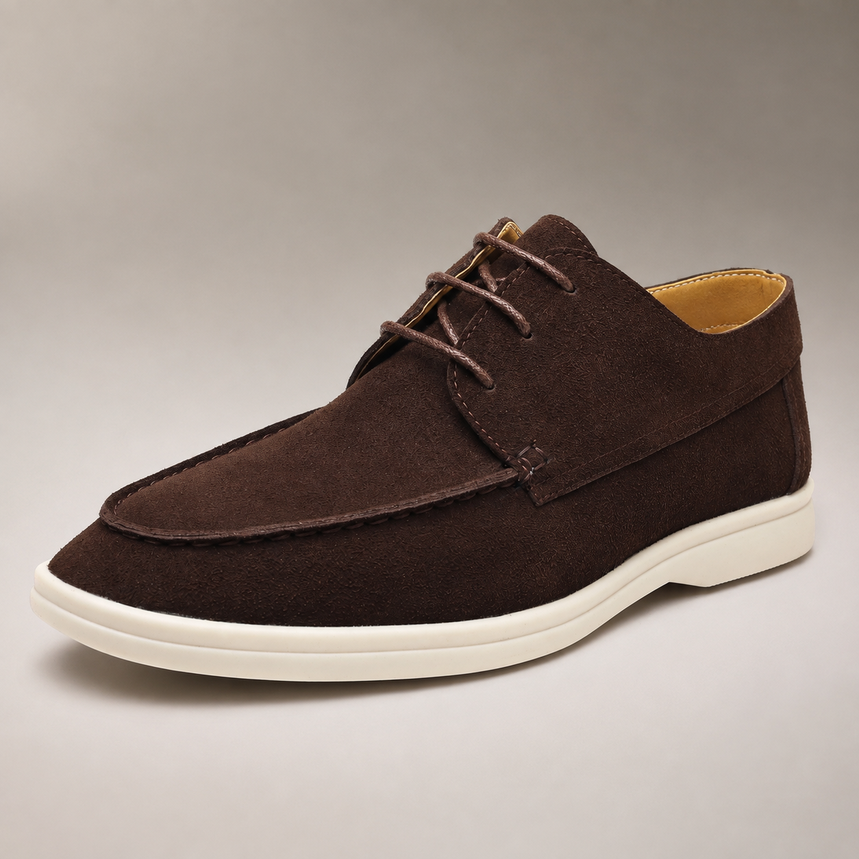 Men's Boat Shoes - Suede Lace Up Casual Shoes