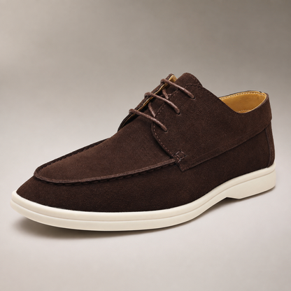 Men's Boat Shoes - Suede Lace Up Casual Shoes
