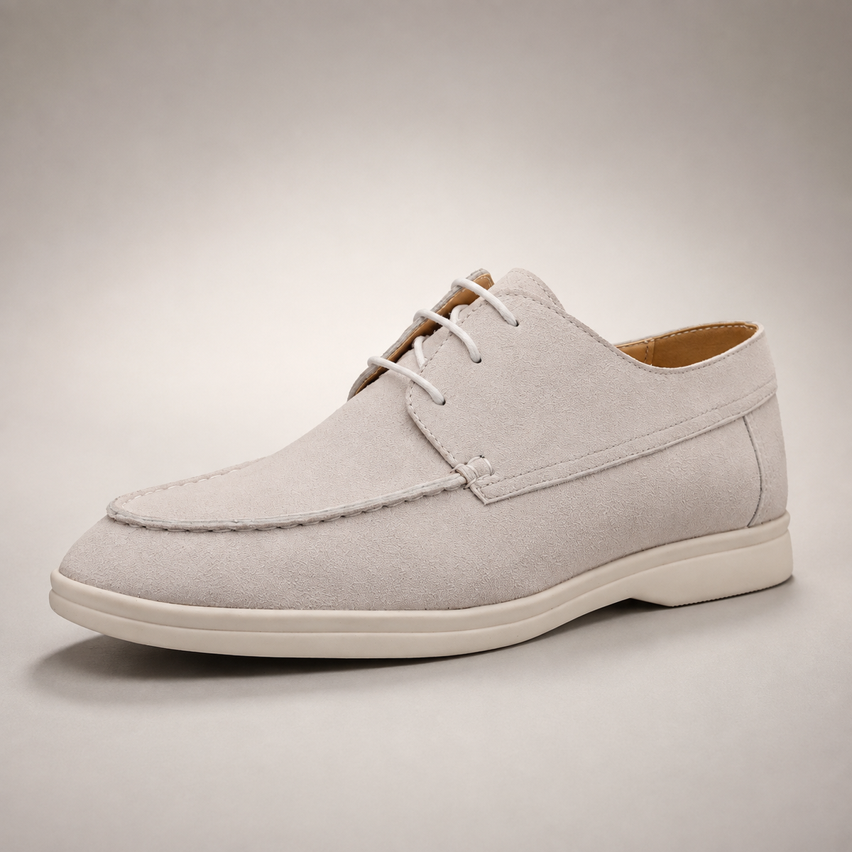 Men's Boat Shoes - Suede Lace Up Casual Shoes