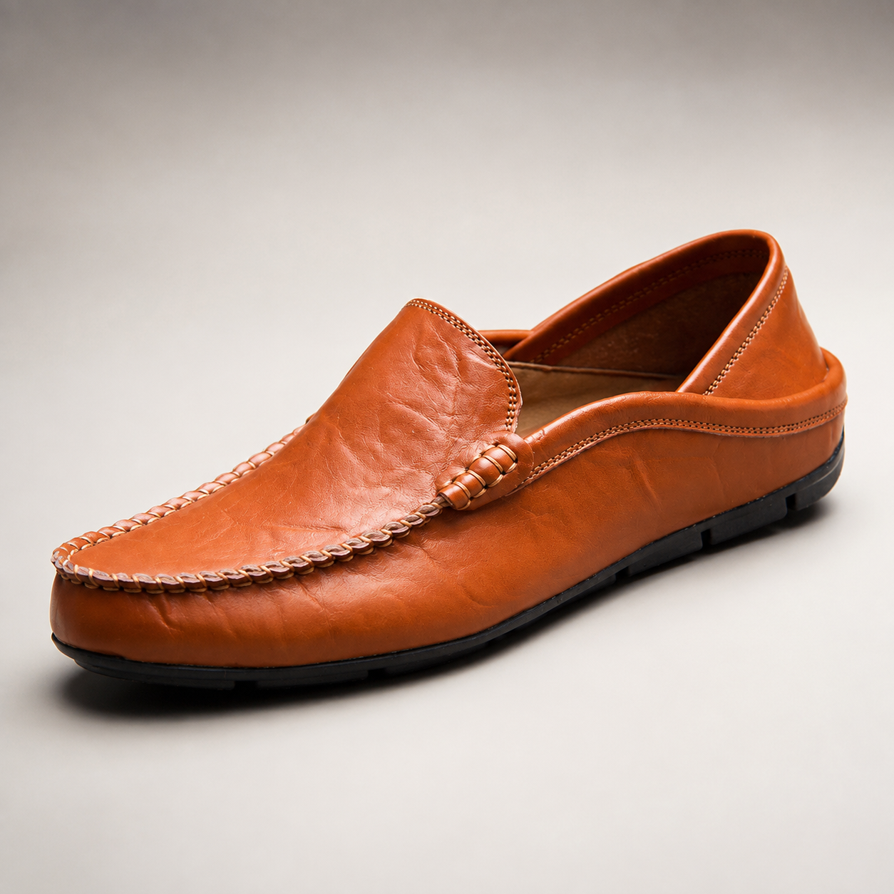 Men's Leather Loafers - Classic Slip On Dress Shoes