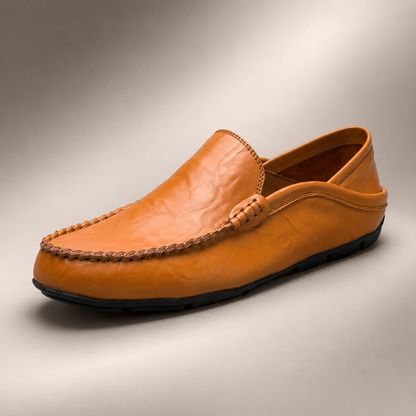Men's Leather Loafers - Classic Slip On Dress Shoes