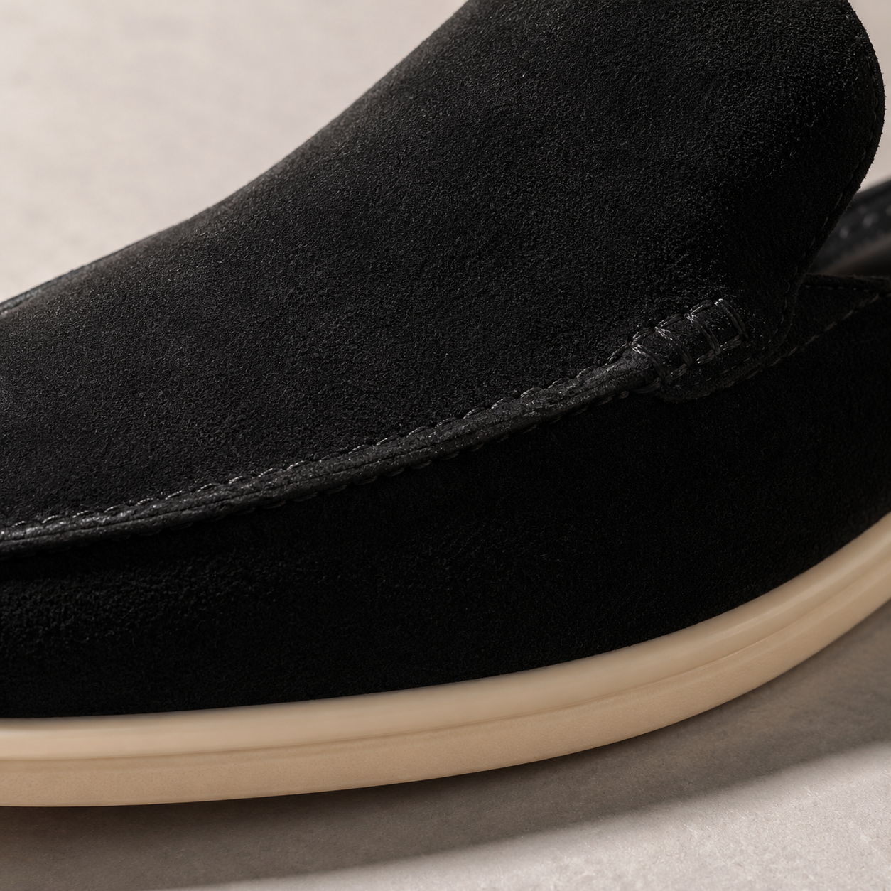 Men's Suede Loafers - Backless Mule Slip On Shoes