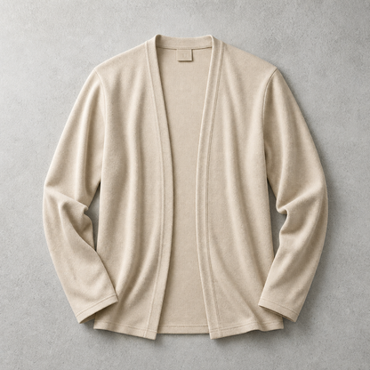 Men's Open Front Cardigan - Lightweight Casual Knit Sweater