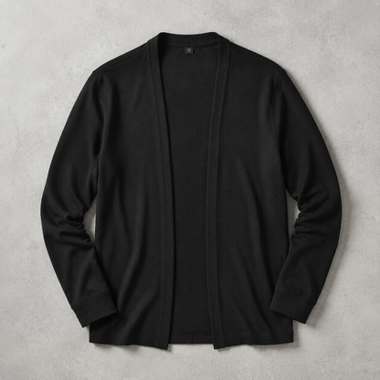Men's Open Front Cardigan - Lightweight Casual Knit Sweater