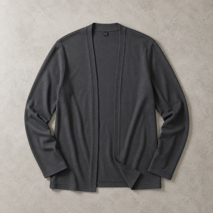 Men's Open Front Cardigan - Lightweight Casual Knit Sweater