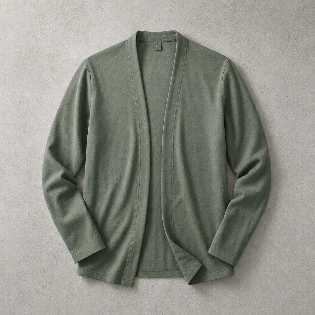 Men's Open Front Cardigan - Lightweight Casual Knit Sweater