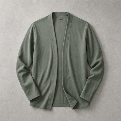 Men's Open Front Cardigan - Lightweight Casual Knit Sweater