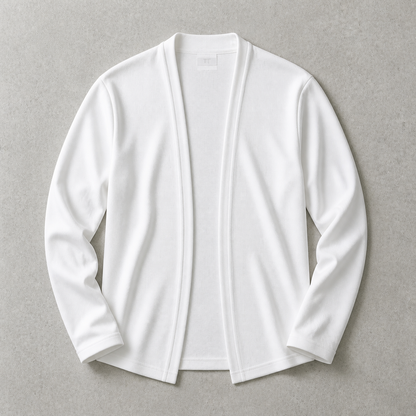 Men's Open Front Cardigan - Lightweight Casual Knit Sweater