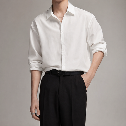 Men's Dress Shirt - Classic Long Sleeve Button Down Shirt