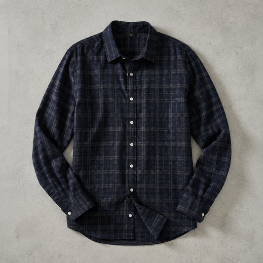 Men's Plaid Overshirt - Oversized Casual Button Down Shirt