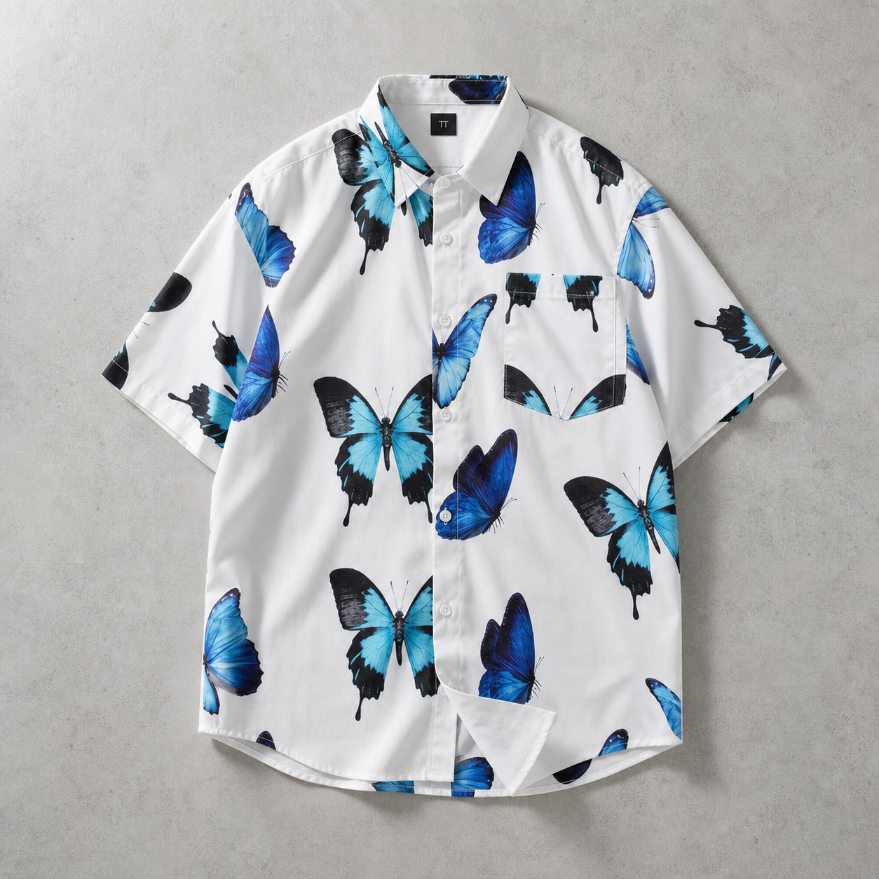 Men's Hawaiian Shirt - Tropical Print Short Sleeve