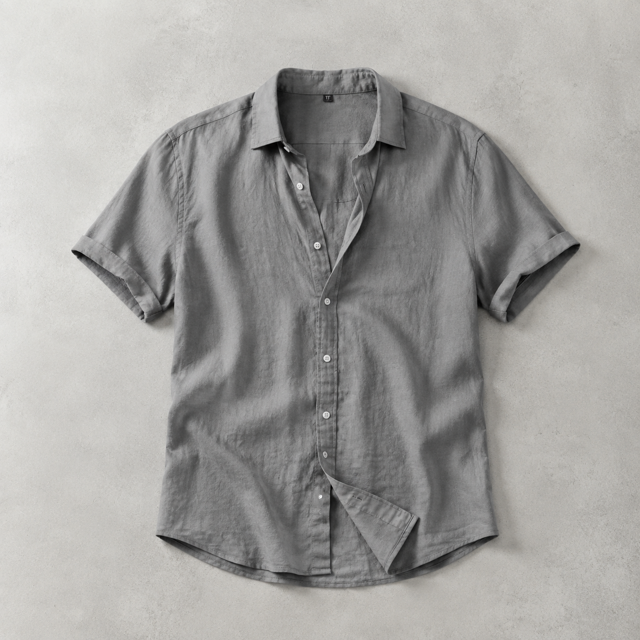 Men's Short Sleeve Shirt - Lightweight Casual Button Down
