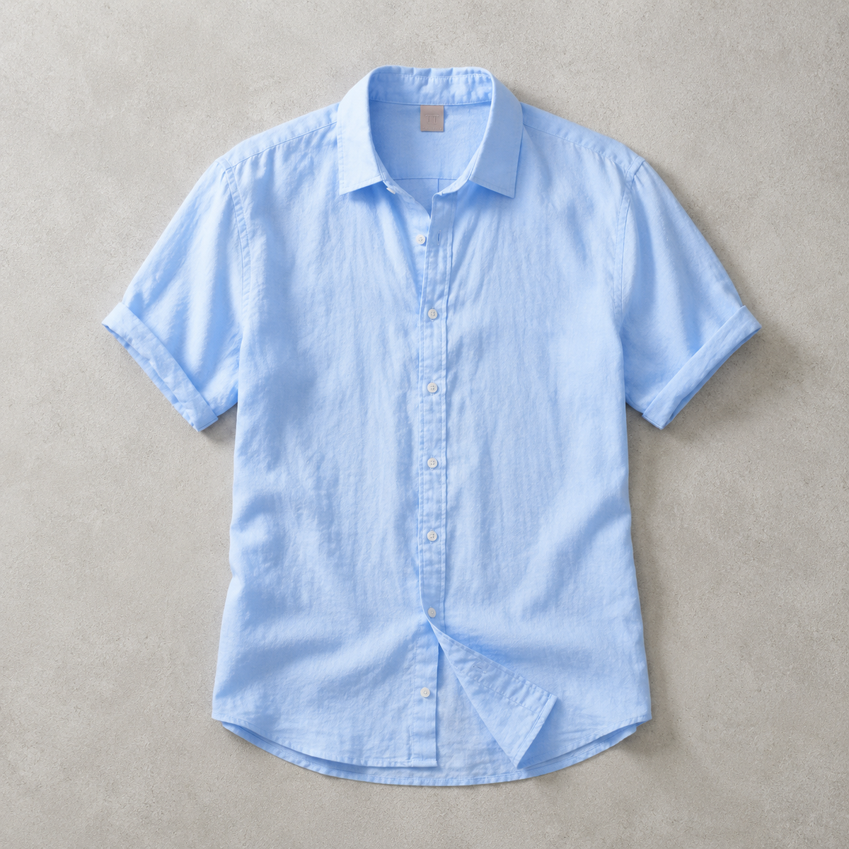 Men's Short Sleeve Shirt - Lightweight Casual Button Down