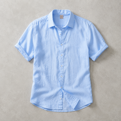 Men's Short Sleeve Shirt - Lightweight Casual Button Down