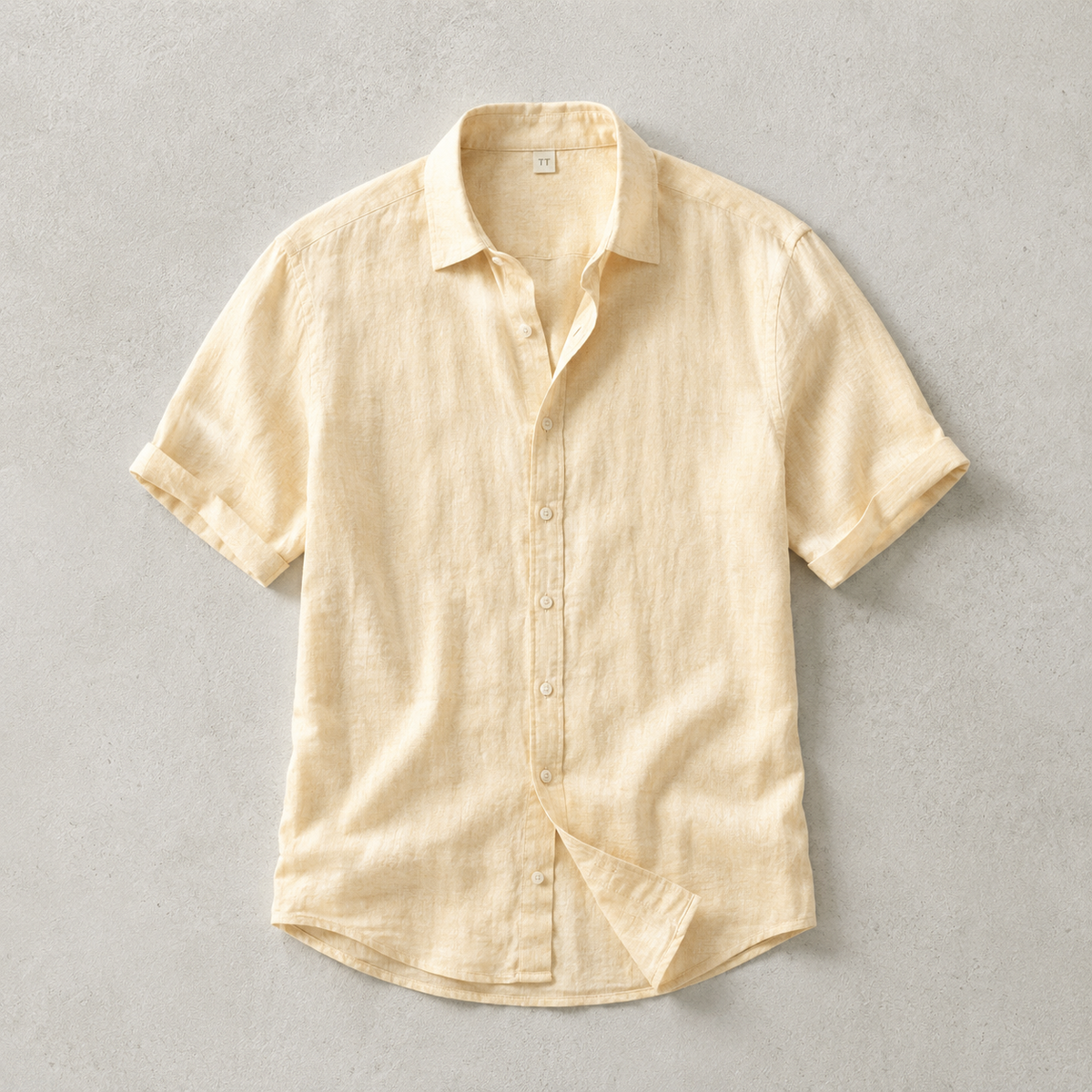 Men's Short Sleeve Shirt - Lightweight Casual Button Down