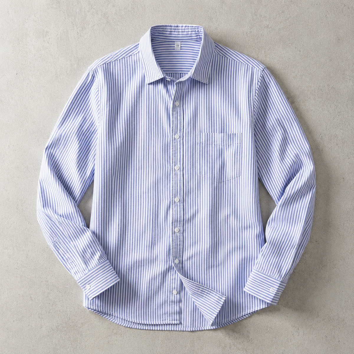 Men's Overshirt - Striped Long Sleeve Casual Shirt Jacket