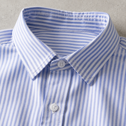 Men's Overshirt - Striped Long Sleeve Casual Shirt Jacket