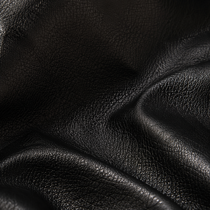 Men's Faux Leather Biker Jacket - Color Block Motorcycle Style