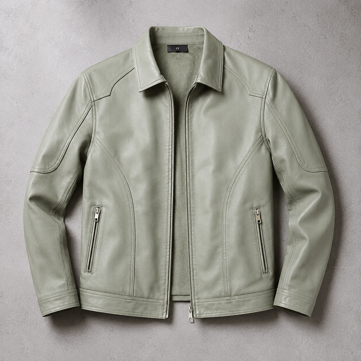 Men's Faux Leather Jacket - Slim Fit Casual Motorcycle Style