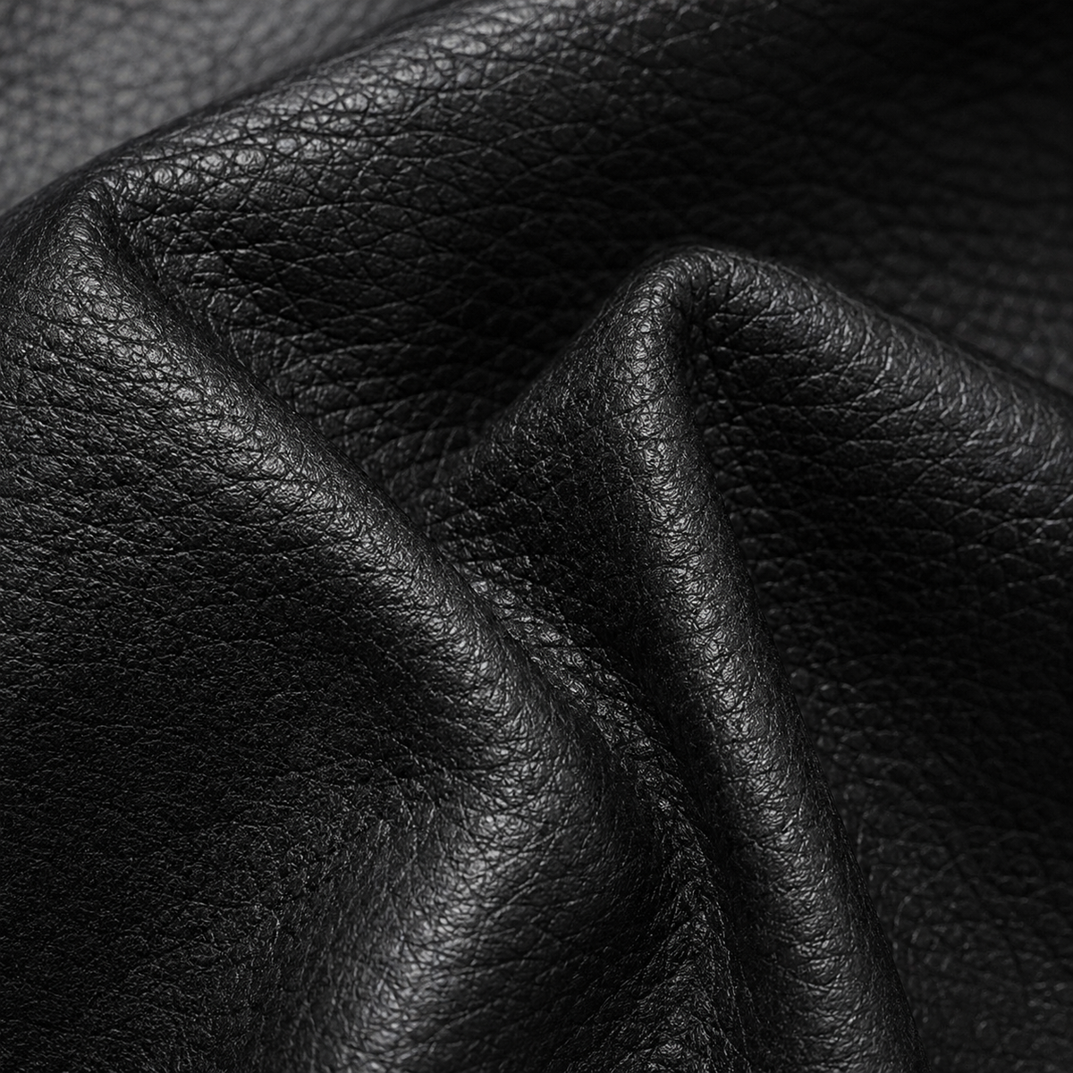 Men's Faux Leather Bomber Jacket - Cropped Casual Outerwear