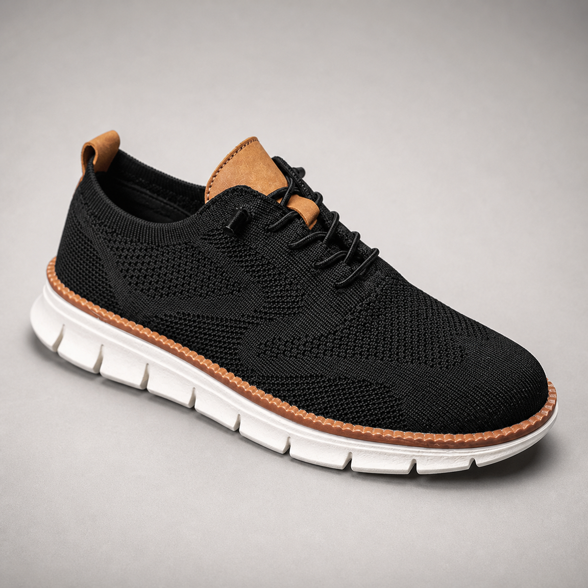 Men's Knit Sneakers - Casual Lightweight Walking Shoes