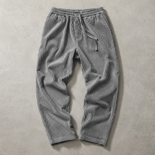 Men's Corduroy Pants - Wide Wale Casual Trousers