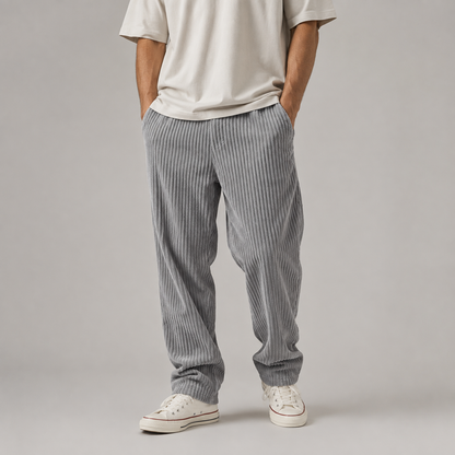 Men's Corduroy Pants - Wide Wale Casual Trousers